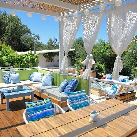 Blue Sky Cottage, Kanouli Beach Halikounas ภายนอก รูปภาพ