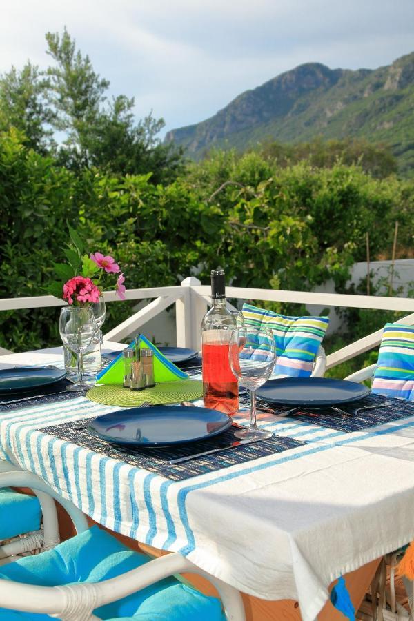 Blue Sky Cottage, Kanouli Beach Halikounas ภายนอก รูปภาพ