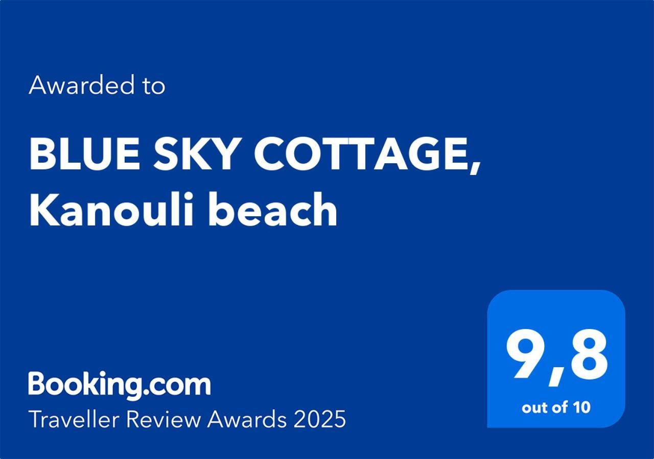 Blue Sky Cottage, Kanouli Beach Halikounas ภายนอก รูปภาพ